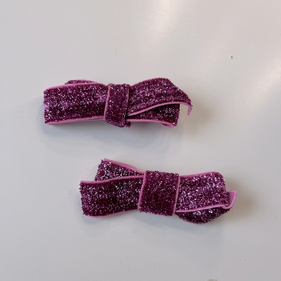 Glitter elastic bows - Picture 1 of 3